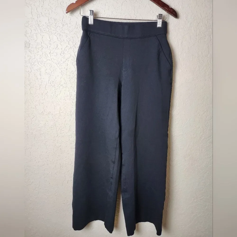 SPANX Wide-Leg Perfect Pants Classic Black Size SP